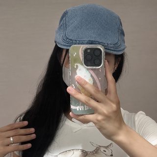 일본계 카우보이 전진모 남조표 패션 거리풍 화가 모자 영륜풍 문예 복고