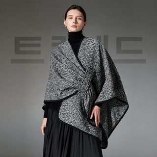 아마존 우품 크로스보더 대외무역 구미 춘추 겨울 두께 여성 권사 양모 숄