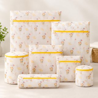 안더야 곰돌이 프린트 촘촘한 세탁망 70g 세탁기용 속옷 브라 의류 보호망