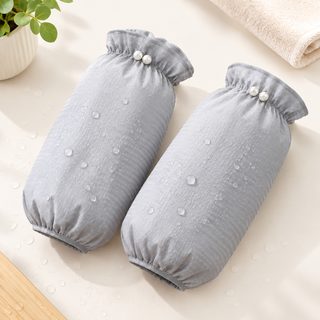리아 가을 겨울 짧은 방수 소매 커버 여자 주방 작업 내장 패딩 점퍼 소매