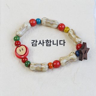 경덕진 신상 귀여움 바람 청신 평안 크리스마스 도자기 손꼬치 손장식 사과