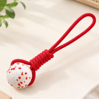 강아지 장난감 공 애완동물 옹골진 이빨 공갈이 팝콘 로프 변목 큰 중소형