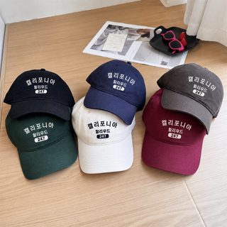 한국판 백합 알파벳 야구모 봄여름 길거리 청년 커플 소프트 캡 순면 차양