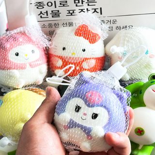 산리오 말랑이 스퀴시 스트레스 해소 장난감 쿠로미 시나모롤 8cm 미니 소품