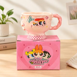 카툰 캐릭터 도자기 머그컵 360ml 손잡이 컬러박스 포장
