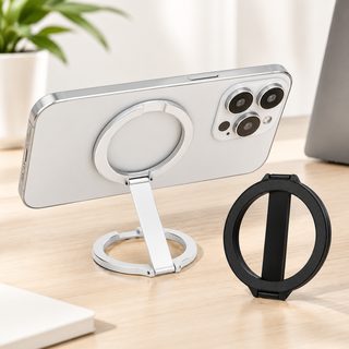 데스크톱 적용 애플 마그네틱 핸드폰 스탠드 자력 양면 magsafe 금속 반지 일체형