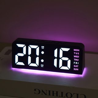 GH8033 GH8035 LED 대형 숫자 디지털 알람시계 날짜 달력 무드등 탁상시계