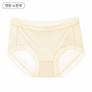 여성 냉감 아이스실크 팬티 10A 뽕나무실크 항균 안감 통기성 중허리 스포츠