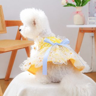 PETCIRCLE宠物圈中小型犬衣服宠物用品宠物狗衣服夏日雏菊吊带裙