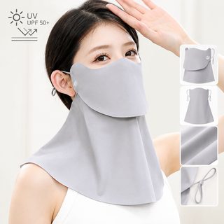 레아 여성 자외선 차단 마스크 얼굴·목 보호 여름 통기성 UPF50+ 햇빛가리개