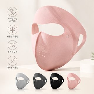루이야 여성 여름 자외선 차단 풀페이스 마스크 UPF50+ 냉감 나일론 라이딩