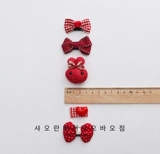애완동물 전용 머리핀 장신구 클립 강아지 머리핀 머리장식 요크셔 미니 머