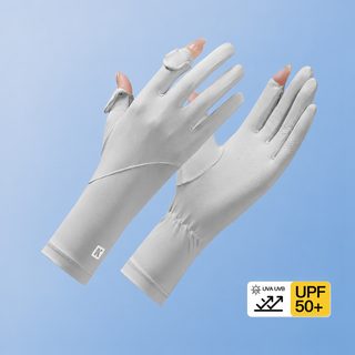 여성용 롱 자외선 차단 장갑 여름 아이스실크 터치스크린 미끄럼방지 운전