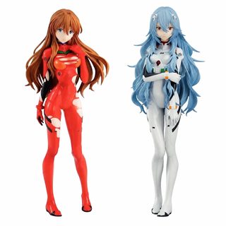 美少女系列长发红衣绫波丽明日香剧场版站姿模型动漫手办批发
