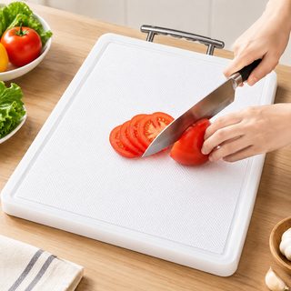 PE 항균 양면 도마 스테인리스 손잡이 두꺼운 주방 도마
