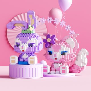 대형 레고 호환 캐릭터 피규어 미니 다이아몬드 블록 DIY 조립 장난감