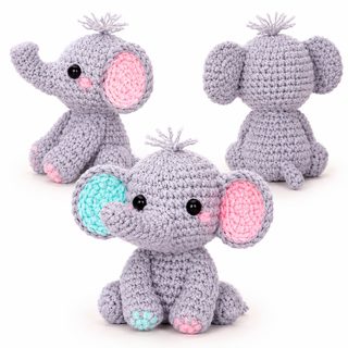 크로스보더 DIY 코바늘 짜임 재료 가방 동물 진열장 걸이 선물