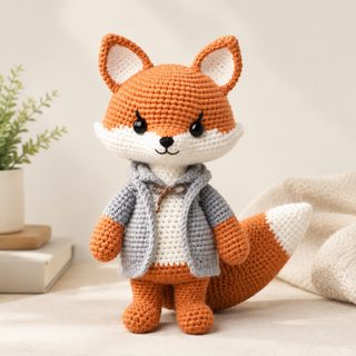 초보자용 동물 코바늘 인형 만들기 DIY 재료 키트