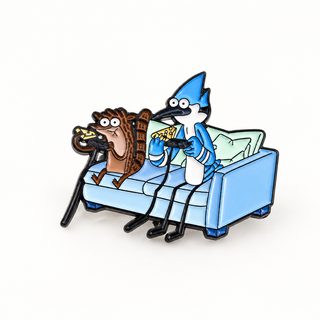 만화 애니메이션 파란 머리 브로치 금속 휘장 넥타이 의상 액세서리 브로치