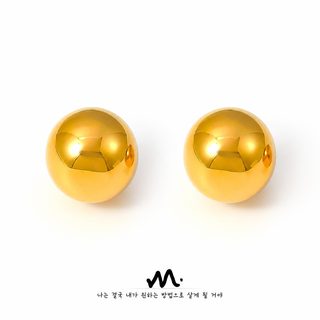 구미 신형 볼 귀걸이 심플 냉랭풍 반원 공심 귀장식 가을 겨울 경사 스테인