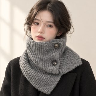 겨울 단추 니트 넥워머 데일리 보온 목토시