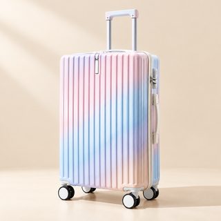 그라데이션 여행용 캐리어 USB 컵홀더 비밀번호 잠금