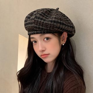 봄 가을 신상 백합 패션 베레모 자녀 착용 편안 영륜 캐주얼 빈티지 얼굴 애