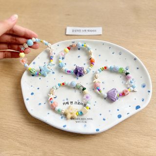 도자기 팔찌 소규모 디자인 고급감 여자 달콤 백합 문예 심플 소청신 해양