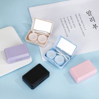 A-031 휴대용 콘택트렌즈 케이스 마카롱 컬러 미니 렌즈 보관함 한국 스타일