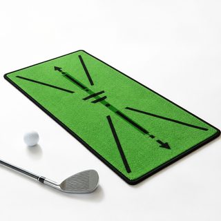 GRS 골프 타격 매트 실내 야외 퍼팅 궤적 연습 패드 49.9×24.2cm