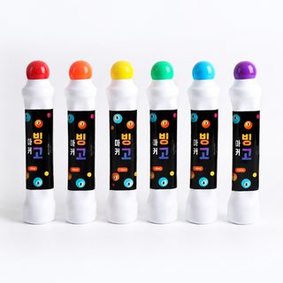 땡땡이 낙서 Bingo Marker Dauber Pen 업체 다색 빙고펜 어린이 세트 붓 창조