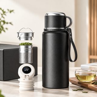 316 스테인리스 내통 차망 대용량 보온병 온도표시 옵션 800 1000 1500ml