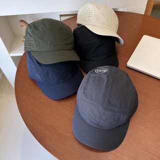 여름철 야외 얇은 압설모 남조표 짧은 처마 남녀 캠핑 등산 속건 야구 모자