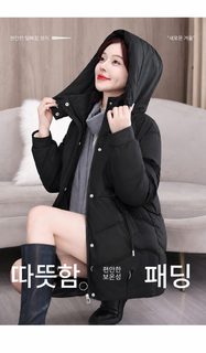 빵점퍼 패딩 면복녀 2026 겨울 신상 한국계 두께 더하기 중장형 면옷 헐렁헐