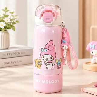 어린이 316 스테인리스 빨대 보온병 380ml 휴대용 물병