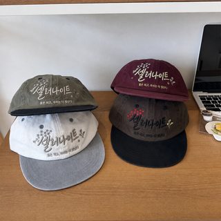 韩国ig博主同款小众拼色刺绣软顶平檐鸭舌帽女韩系氛围感棒球帽潮