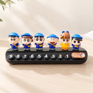차량용 캐릭터 피규어 주차번호판 대시보드 주차 연락처 알림판