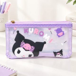캐릭터 PVC 반투명 펜봉투 흰개 연필봉투 문구 수납봉투 어음봉투