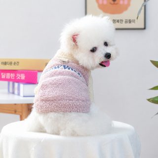 반려동물 겨울 보온 양털 맨투맨 강아지 고양이 소형견용 두발 옷 뉴욕 플
