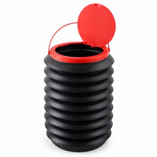 차량용 접이식 쓰레기통 4L 손잡이 다용도 수납통