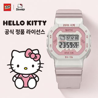정항 삼려구 케이티 고양이 학생 시계 여성 방수 운동 어린이 소녀 초등학