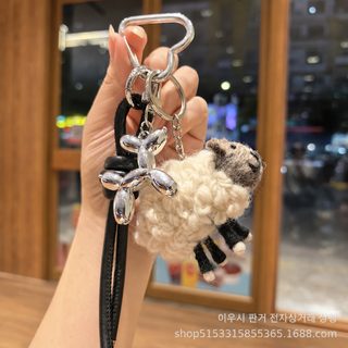 만화 연맹 양털 펠트 가방 열쇠고리 수공 스탬프 제동물 걸이 소녀심 선물 가방 걸이 겸용