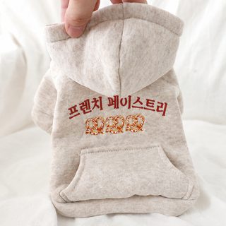 소형견 겨울옷 오트밀 후드티 강아지 보온 의류 XS~XL