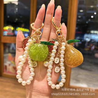 크로스보더 도매 영원히 배 수지 걸이 액세서리 ins 고급 열쇠 단추 가방 걸이 여자 가방 자동차 걸이
