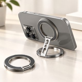 스탠드 핸드폰 지지대 데스크톱 반지 고리 접기 크로스보더 아마존 신제품 magsafe 양면 자기 흡입