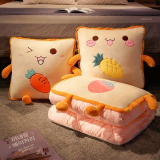 자동차용 접이식 쿠션 담요 베개 사무실 낮잠 이불 겸용
