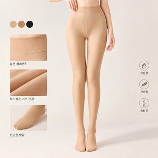 보나스 물빛 양말 맨다리 신기녀 가을 겨울 두께 가모 단층 일체 자연 육색