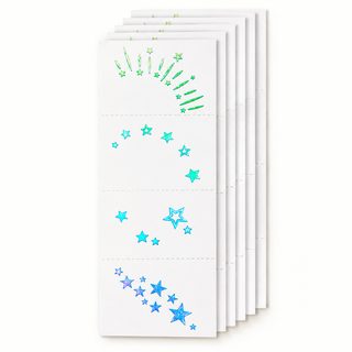 방수 메탈릭 눈가 타투 스티커 페이스 메이크업 어린이 크리스마스 파티용