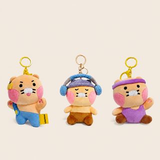Kakao FRIENDS-choonsik 춘희 고양이 좋은 날 걸이 털털 열쇠고리 책가방 작은 걸