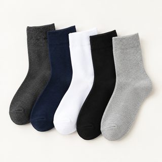 제 및 양말 도매 양말 남성 단색 중통 양말 남성 비즈니스 중통 양말 면질 스포츠 양말 한 벌 대리